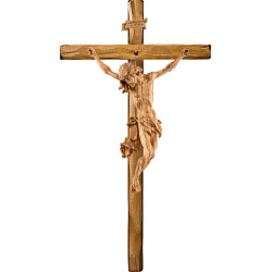 Cristo Barroco en cruz recta